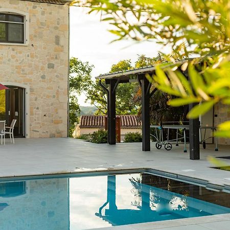 Villa Au Petit Bonheur Avec Clim - Hameau Au Calme - Piscine Chauffee - Petanque Moncrabeau Dış mekan fotoğraf