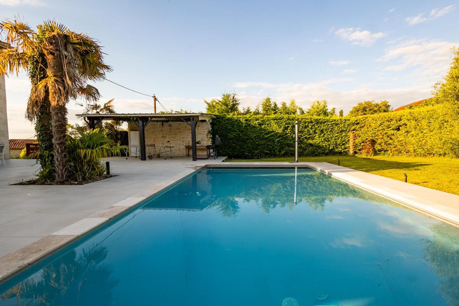 Villa Au Petit Bonheur Avec Clim - Hameau Au Calme - Piscine Chauffee - Petanque Moncrabeau Dış mekan fotoğraf